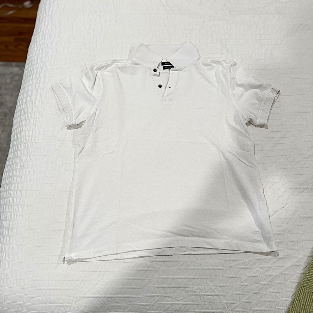 Massimo Dutti, Polo, White.